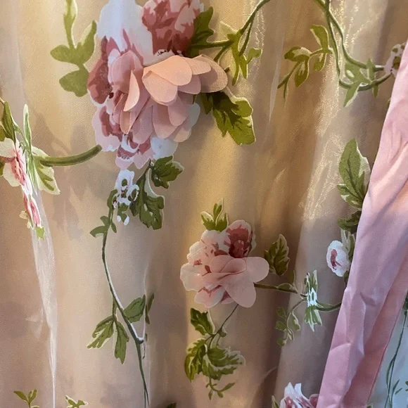 Lulu's Pink Spaghetti Strap Sundress for Weddings - Picture 3 of 4